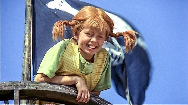Pippi flies to Taka-Tuka Land