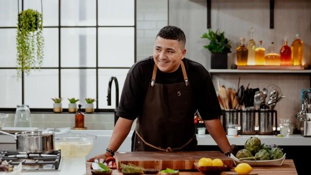 Salade tiède de pommes de terre à la marocain / Artichauts frits