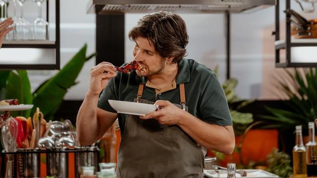 Lapin laqué sirop d'érable et bière au bbq / Salade couscous aux légumes