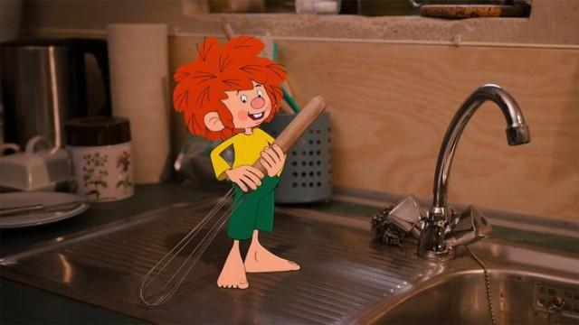 Pumuckl will Skifahren