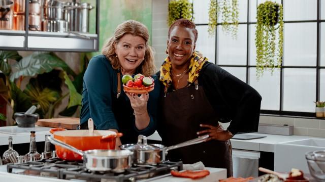 Mélange d'épis / Poulet aux noix de cajou / Riz blanc à l'Haïtienne