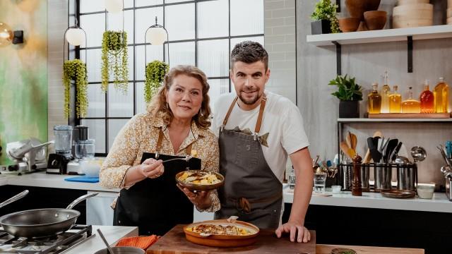 Gnocchis à la romaine et sauce à la crème de maïs / Filets de plie en croûte de caméline