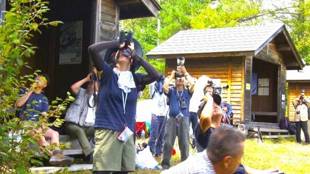 長野 タカを見上げる峠で