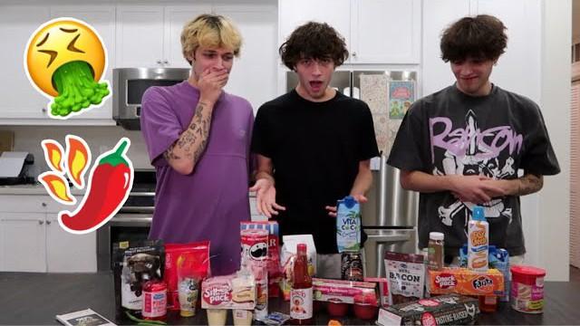 DISGUSTING FOOD ROULETTE *matt almost throws up*