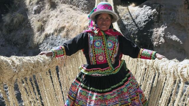 El puente Inca de Q'eswachaka