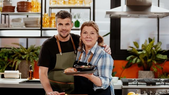 Tian légumes oignons confits / Galettes pois chiches