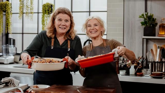 Macaroni viande / Pouding pain et petits fruits