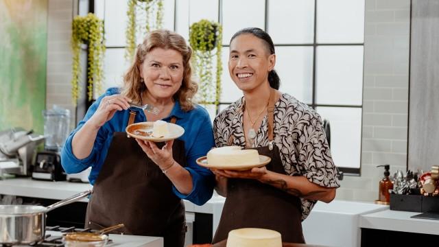Bol de riz au tartare saumon / Gâteau au fromage japonais