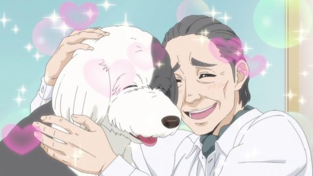 おじさんと老犬