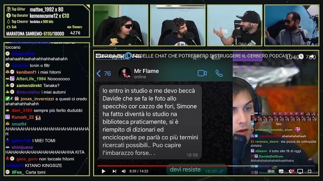 BLUR MOSTRA le CHAT con MR. FLAME…greve… | Cerbero Podcast #2143