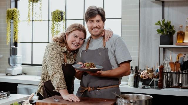 Angue boeuf oignons et champignons / Tombée radicchio