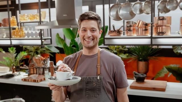 Fèves lard sirop d'érable fin de saison / Omelette souflée béchamel