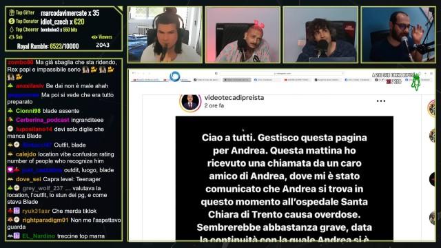 ANDREA DIPRE’ in TERAPIA INTENSIVA: FAKE NEWS diffusa da lui per Hype. | Cerbero Podcast #2308