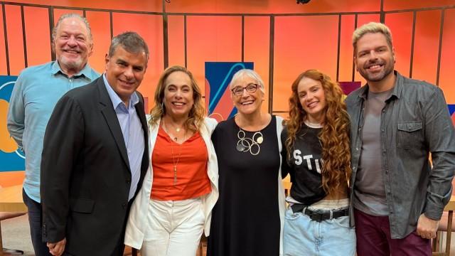 Carol Biazin, Ernani Moraes, Luís Fernando Correia, Jacqueline Resch e Muka