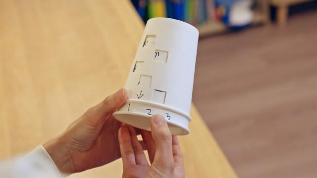 ▽紙コップコップ暗号