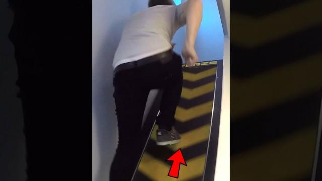 Travelator Staircase-NEVER GET UPSTAIRS AGAIN!