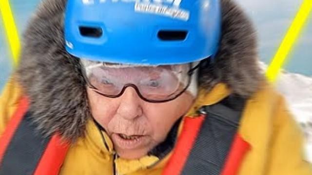 Suspendu à un câble à 240m du sol (+120km/h)