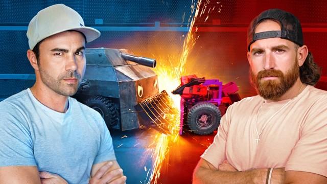 Dude Perfect vs Mark Rober: Battle Bots