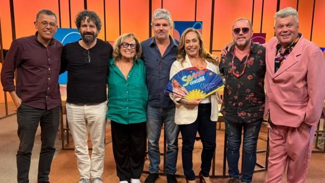 Caco Ciocler, Nilton Bonder, Toninho Geraes, João Jardim e Milton Cunha