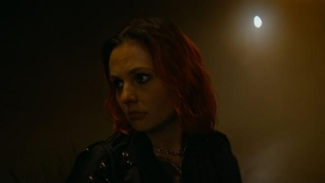 The girl with red hair