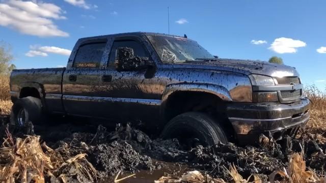 I went mudding with DRAG SLICKS on my Duramax