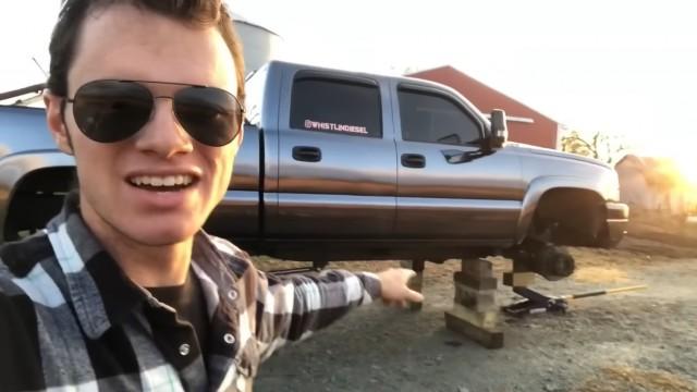 Building the worlds first DURAMAX MONSTER TRUCK. 3 foot wide wheels