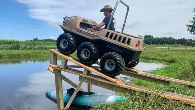 MAX 6x6 hits a MASSIVE JUMP into pond