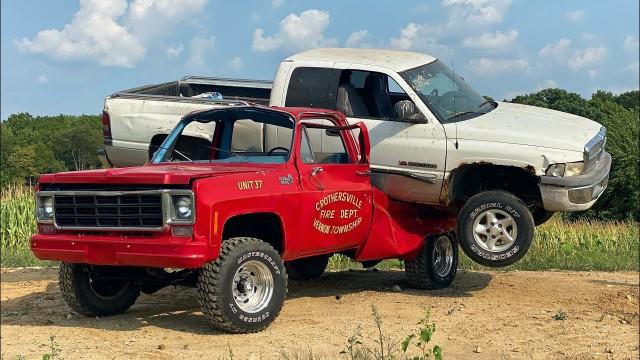 Squarebody Hauls a Dodge (Countryboys get offended)