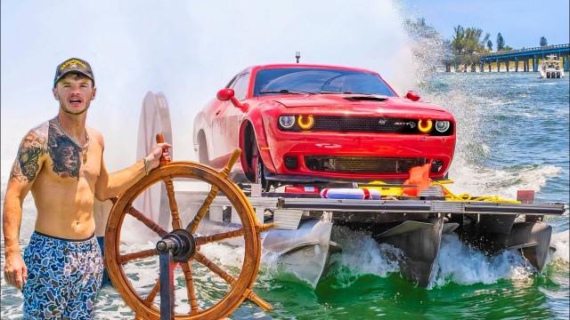  The 700hp Hellcat Boat (Throws Water 200ft)
