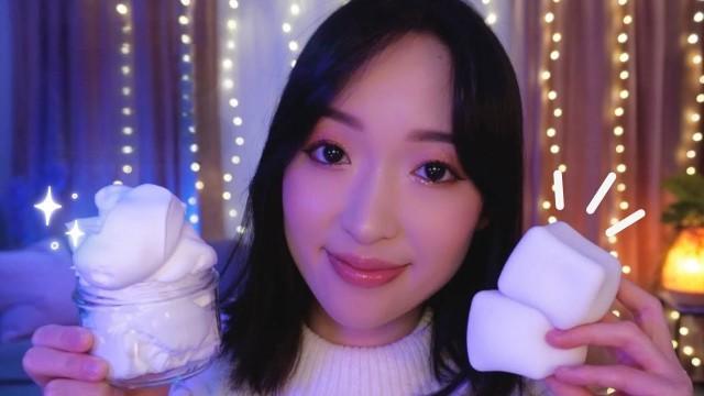 ASMR Doux et crémeux pour s'endormir comme sur un nuage (squishy chamallow, pot de crème, nuage...)