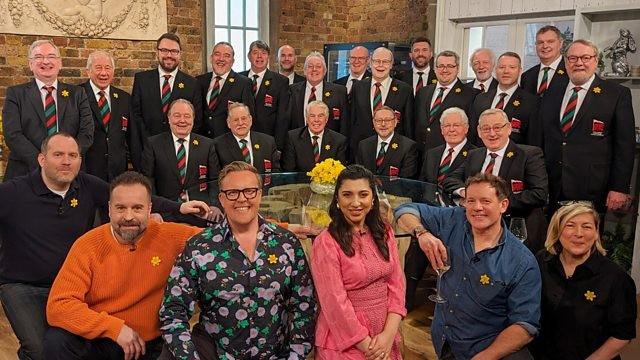 Matt Tebbutt, Bryn Williams, Saliha Mahmood-Ahmed, Alfie Boe and Olly Smith