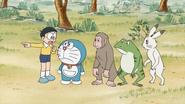 「ピーちゃんが鳥獣戯画（ちょうじゅうぎが）に！？」「ポケットの中のぴょん太」