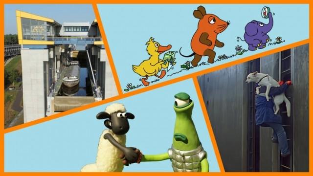 Fahrstuhl für Schiffe|Nulli und Priesemut:Wettrennen am Teich|Schiffshund Carlos muss mal pinkeln|Shaun: Alien