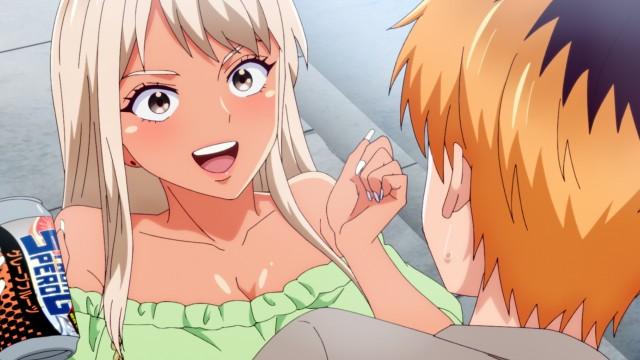 日焼けギャル人妻の唇は…