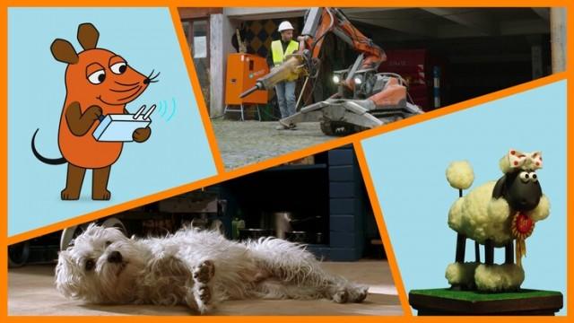 Bagger Wie arbeitet ein Roboter-Bagger und wann kommt er zum Einsatz?|Neon und Bor|Hundedressur Wie wird ein Hund für seinen Einsatz im Film trainiert?|Shaun das Schaf: Der falsche Hund