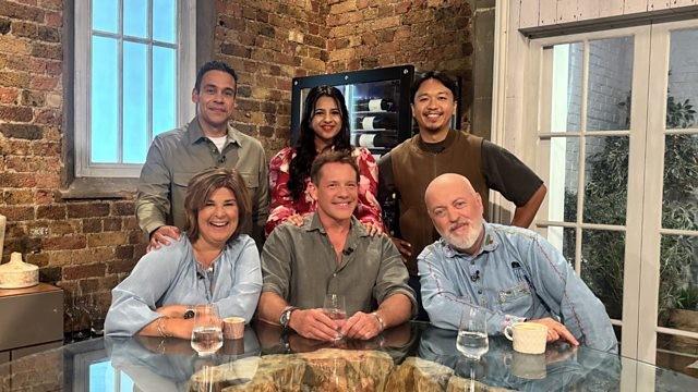 Matt Tebbutt, Paul Ainsworth, Ravinder Bhogal, Justin Tsang, Bill Bailey and Helen McGinn