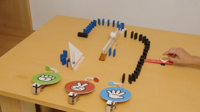 ▽じゃんけん装置 「うごくハの字」
