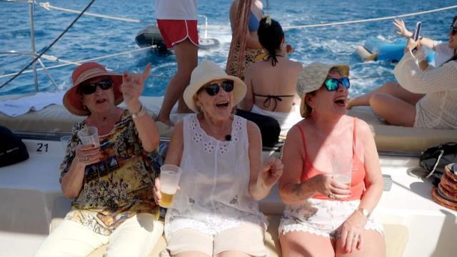 Hangover and booze cruise