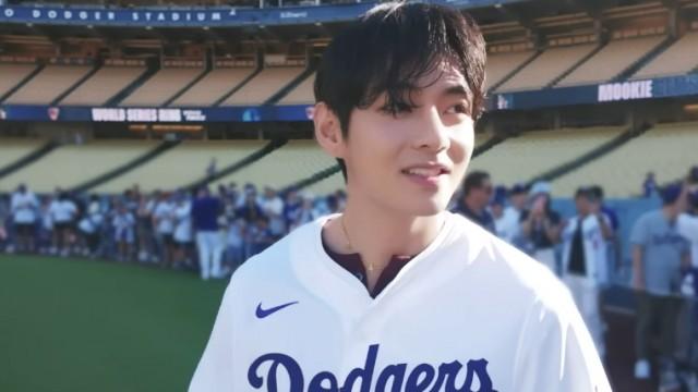 Behind the Scenes of V's First Pitch for the LA Dodgers
