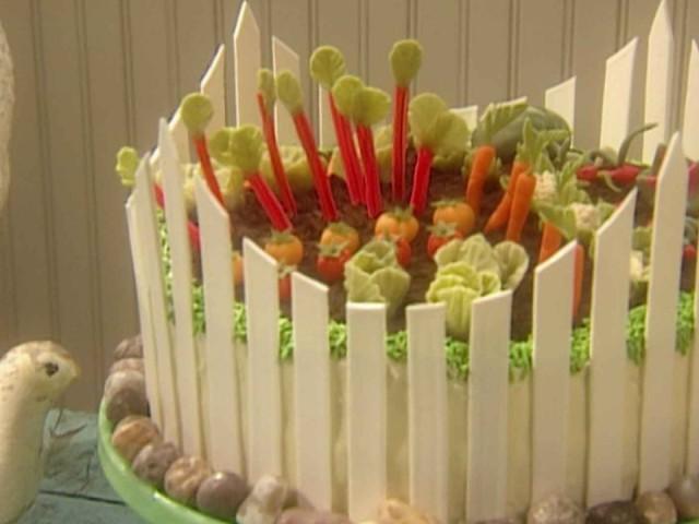 Potting Geraniums, Spring Garden Cake