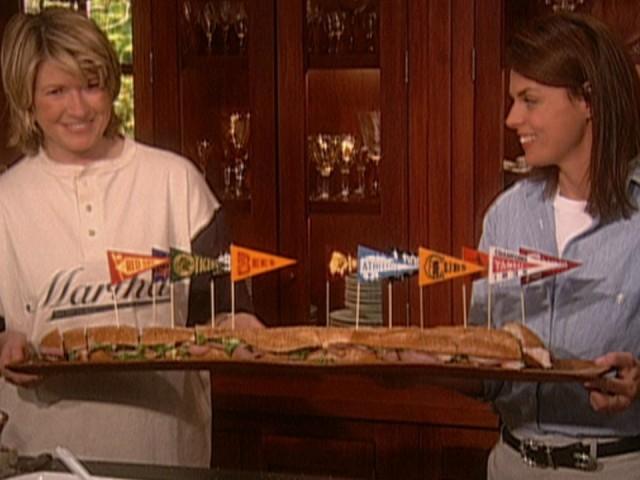 Baseball Party: Grand Slam Cupcakes; Submarine Sandwich