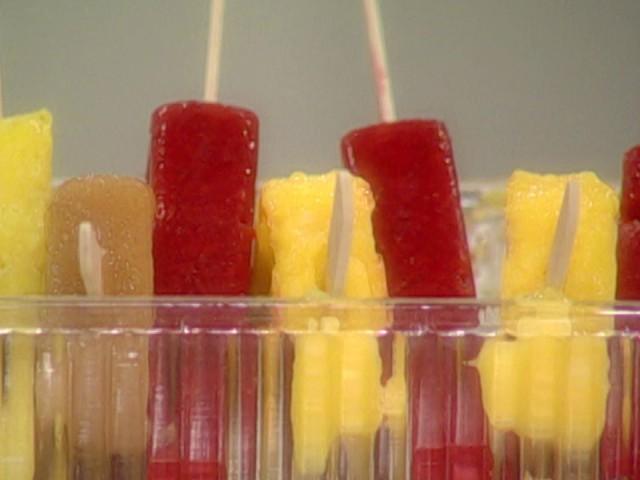 Mexican Fruit Pops; Shell Mirror; Peach Cobbler