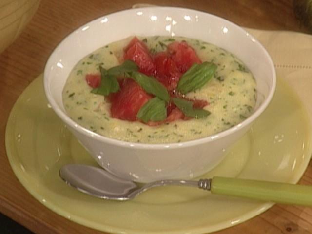 Double-Corn Polenta; Rhubarb Upside-Down Baby Cakes