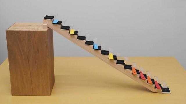 ▽ひとみしりのコッピー ▽鉄琴階段プログラム