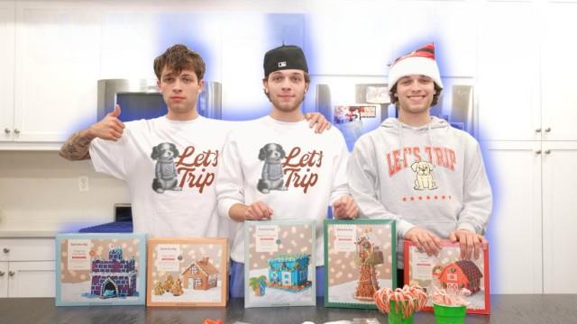 Building a gingerbread village!!