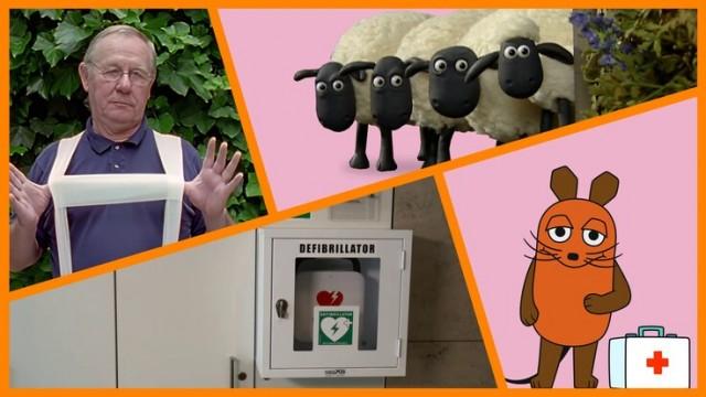 Defibrillator | Charlie und Lola: Charlie ist kaputt | Mullbinde | Shaun das Schaf: Zahnschmerzen