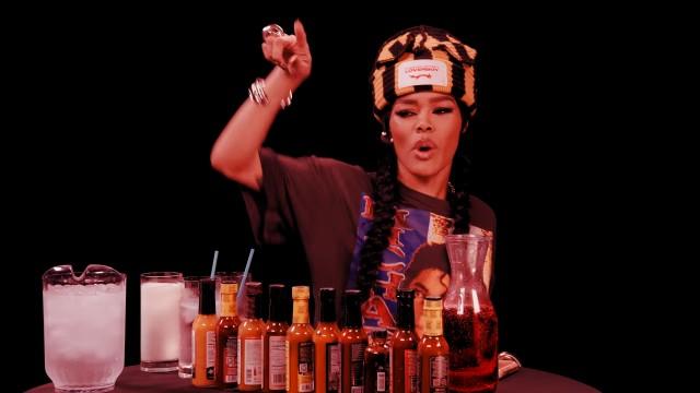Teyana Taylor Battles One Hot Sauce After Another While Eating Spicy Wings