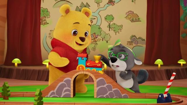 Bea Plays with a Toy Train