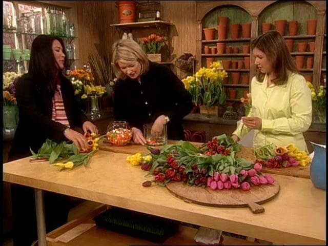 Easter flowers; Asparagus Garvest; Glittered eggs