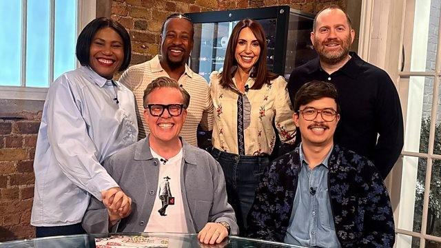 Alex Jones, Bryn Williams, Mike Reid, Adejoké Bakare, Olly Smith, Phil Wang